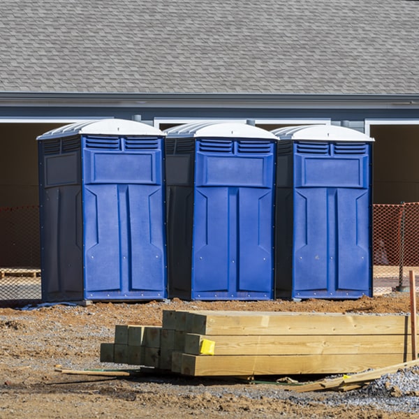 how do you dispose of waste after the porta potties have been emptied in Garfield